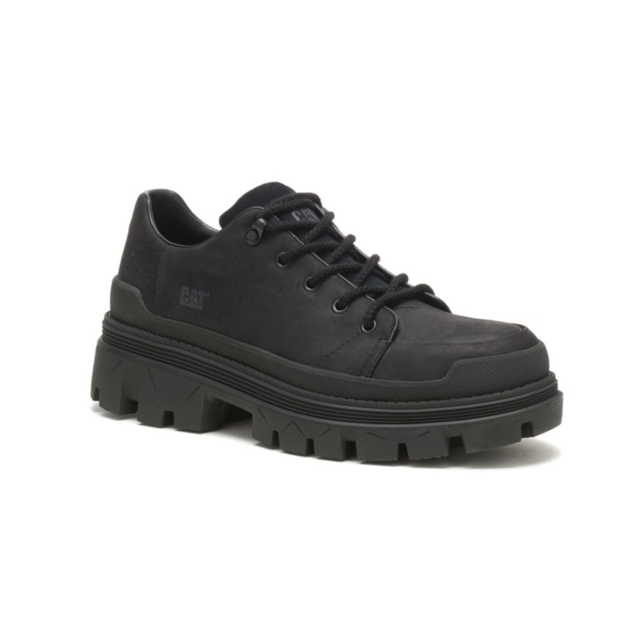 Caterpillar Black Hardware Lo Pantof